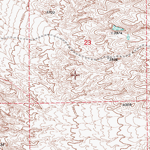 Topographic Map of Benson Division, AZ