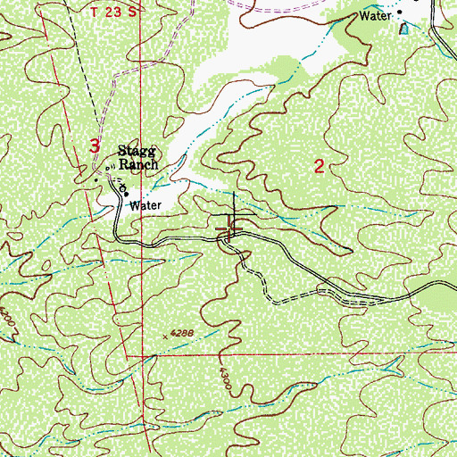 Topographic Map of Bisbee Division, AZ