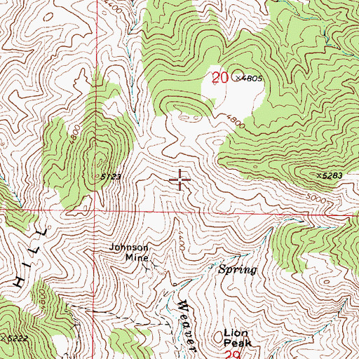 Topographic Map of Congress Division, AZ