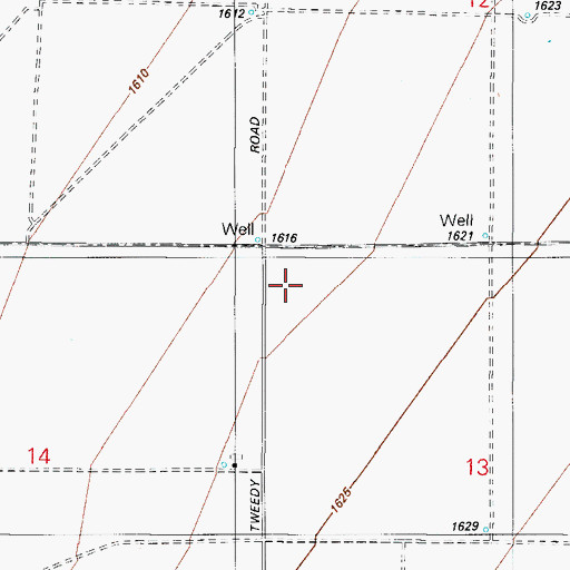 Topographic Map of Eloy Division, AZ