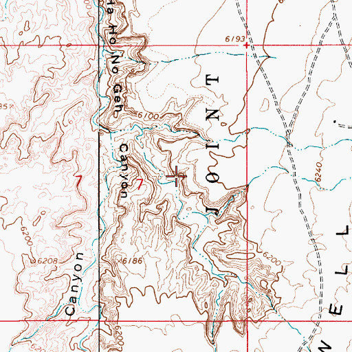 Topographic Map of Hopi Division, AZ