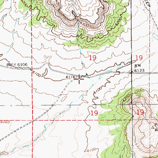 Topographic Map of Indian Wells Division, AZ