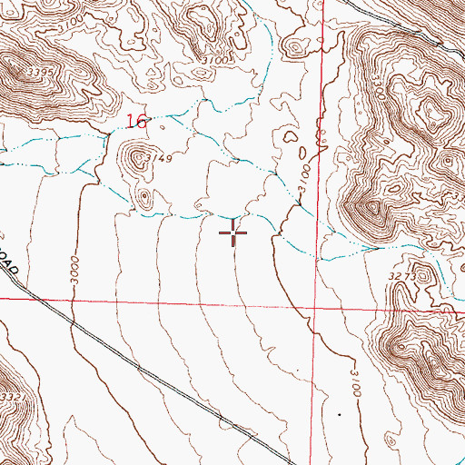 Topographic Map of Kingman South Division (historical), AZ