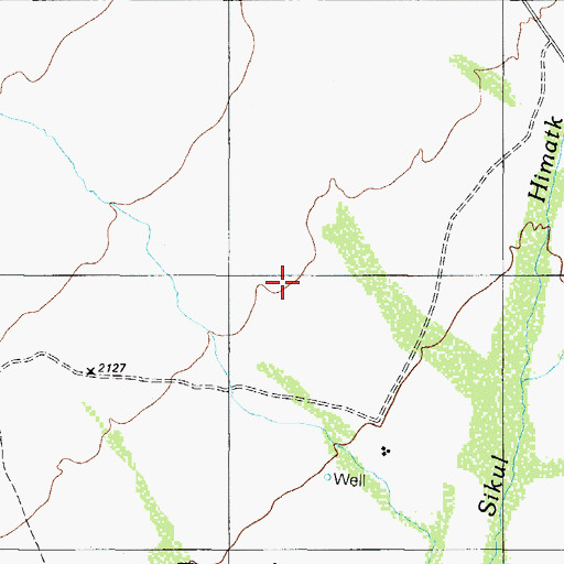 Topographic Map of Tohono O'odham Nation Division, AZ