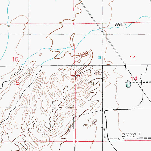 Topographic Map of Pima Division, AZ