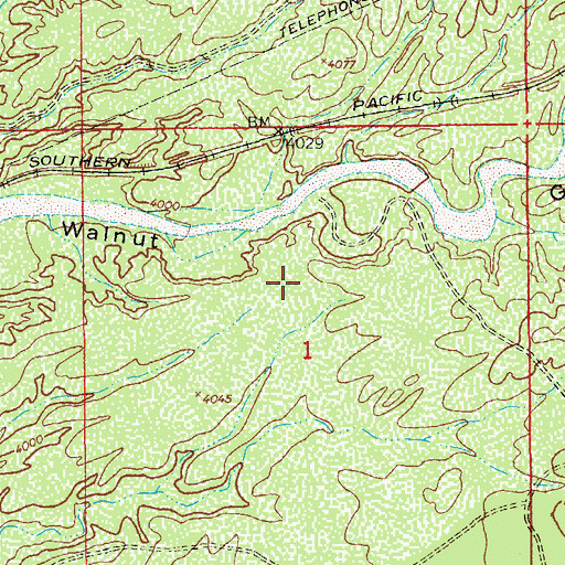 Topographic Map of Sierra Vista Division, AZ