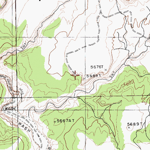 Topographic Map of Sweetwater Division, AZ