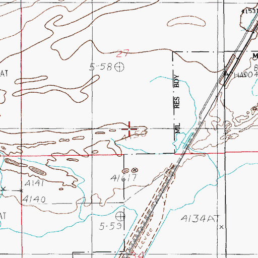 Topographic Map of Willcox Division, AZ