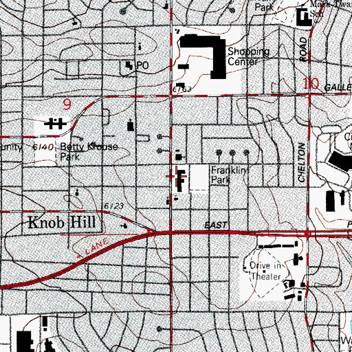 Topographic Map of Franklin School, CO