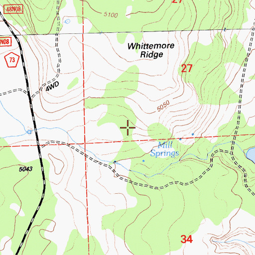 Topographic Map of Alturas Division, CA