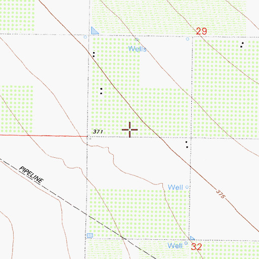 Topographic Map of Arvin-Lamont Division, CA