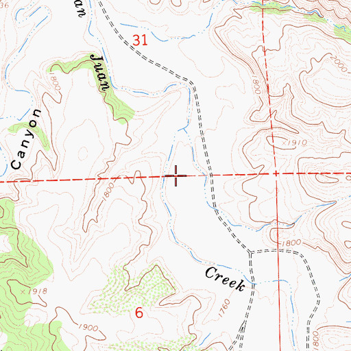 Topographic Map of Atascadero Division, CA