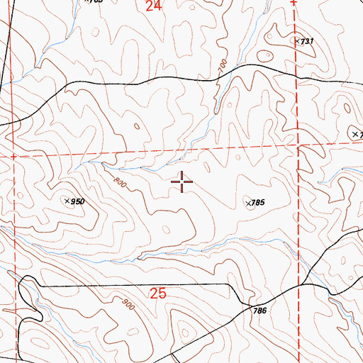 Topographic Map of Avenal Division, CA