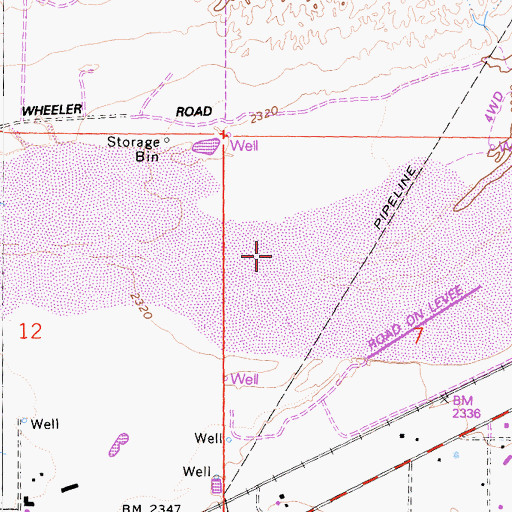 Topographic Map of Barstow-Victorville Division, CA