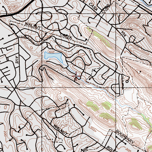 Topographic Map of Central Contra Costa Division, CA