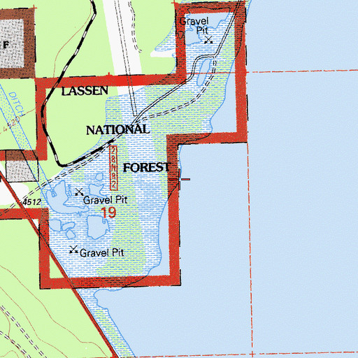 Topographic Map of Chester Division, CA