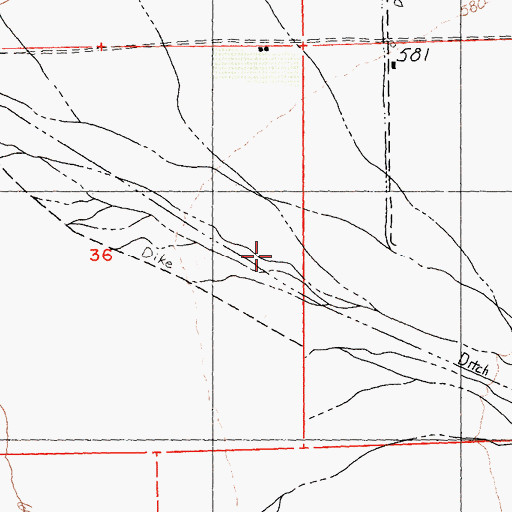 Topographic Map of Chuckwalla Valley Division, CA
