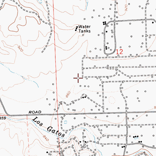 Topographic Map of Coalinga Division, CA