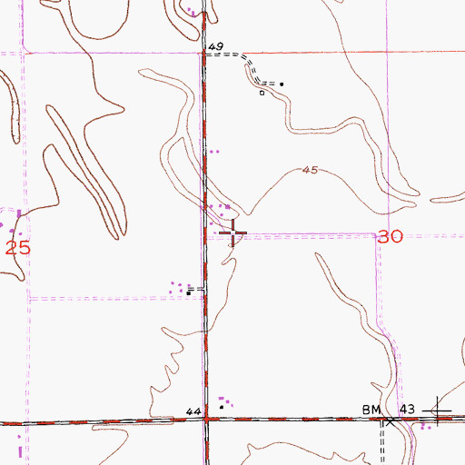 Topographic Map of Dixon Division, CA