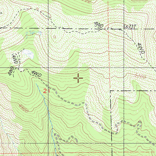 Topographic Map of Dunsmuir Division, CA