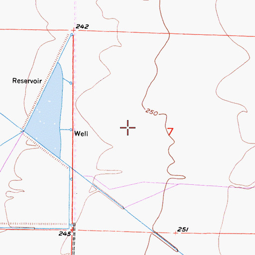 Topographic Map of Earlimart Division, CA