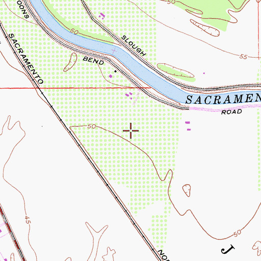 Topographic Map of East Colusa Division, CA
