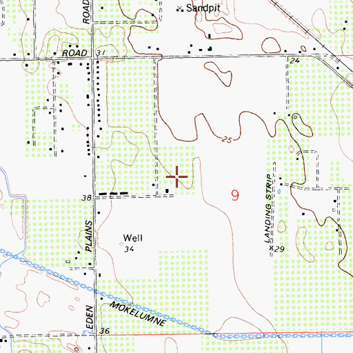 Topographic Map of East Contra Costa Division, CA