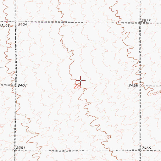 Topographic Map of East Kern Division, CA