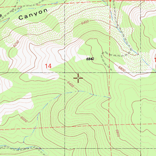 Topographic Map of East Sierra Division, CA