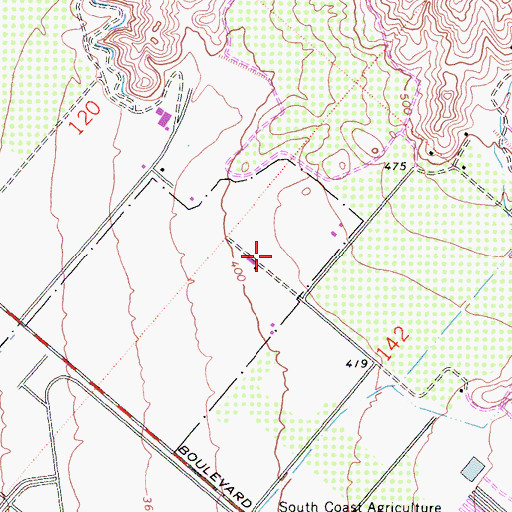 Topographic Map of Irvine-Lake Forest Division, CA