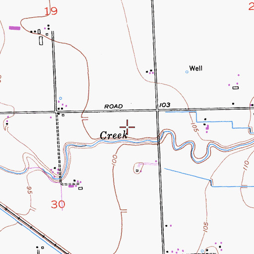 Topographic Map of Escalon Division, CA