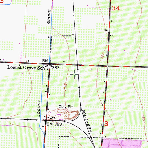 Topographic Map of Exeter Division, CA