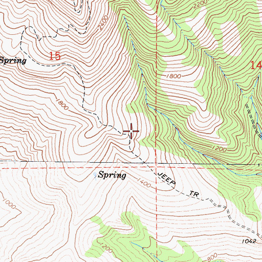 Topographic Map of Ferndale Division, CA