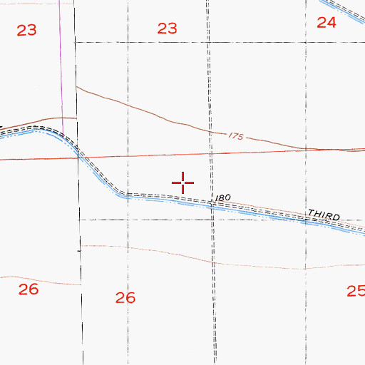 Topographic Map of Firebaugh Division, CA