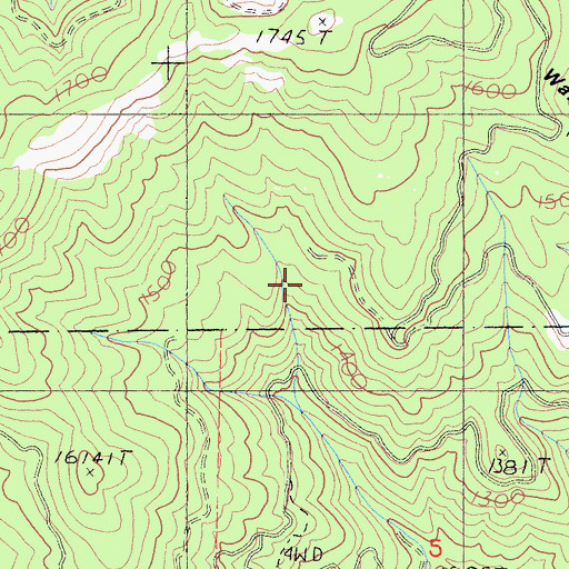 Topographic Map of Fort Jones Division, CA