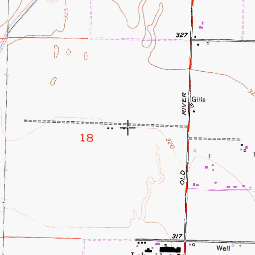 Topographic Map of Greenfield-Panama Division, CA