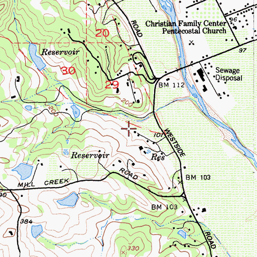 Topographic Map of Healdsburg Division, CA
