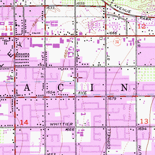 Topographic Map of Hemet-San Jacinto Division, CA
