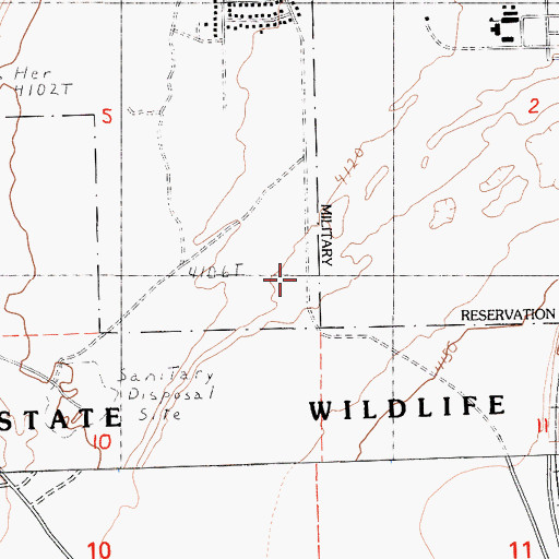 Topographic Map of Honey Lake Division, CA
