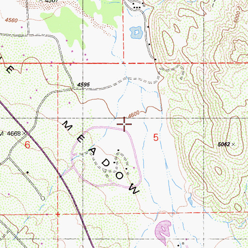 Topographic Map of Idyllwild Division, CA