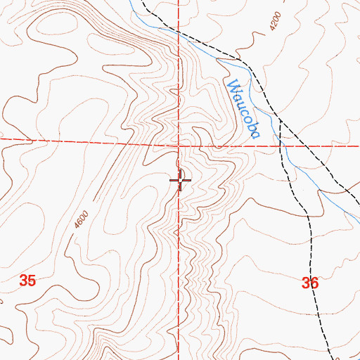 Topographic Map of Independence Division, CA