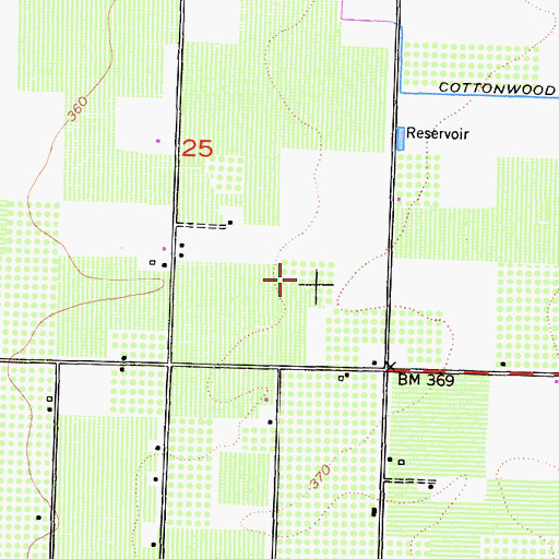 Topographic Map of Ivanhoe Division, CA