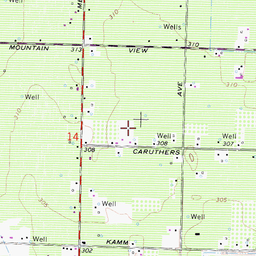 Topographic Map of Kingsburg Division, CA