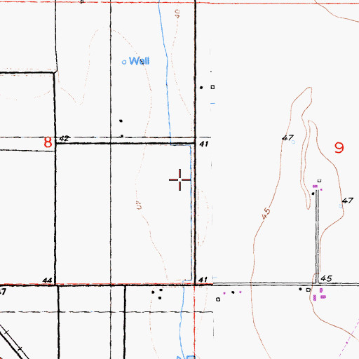 Topographic Map of Knights Landing Division, CA