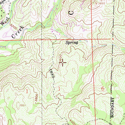 Topographic Map of Laguna-Pine Valley Division, CA