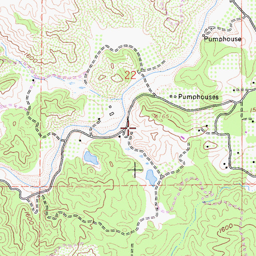 Topographic Map of Lakeport Division, CA