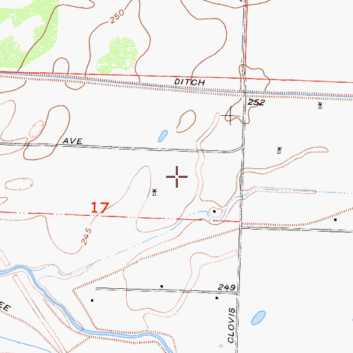 Topographic Map of Laton Division, CA