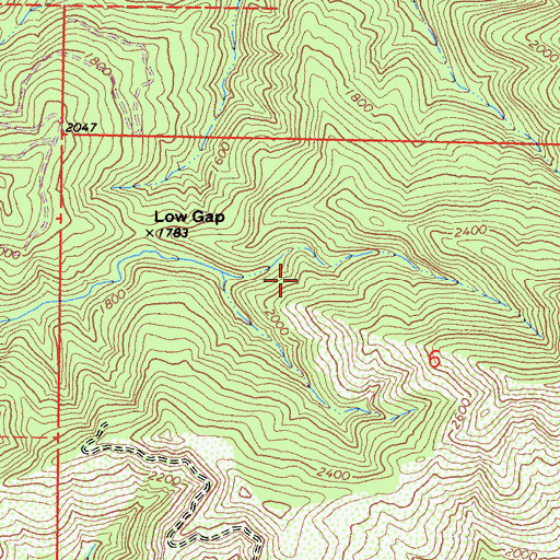 Topographic Map of Laytonville-Leggett Division, CA