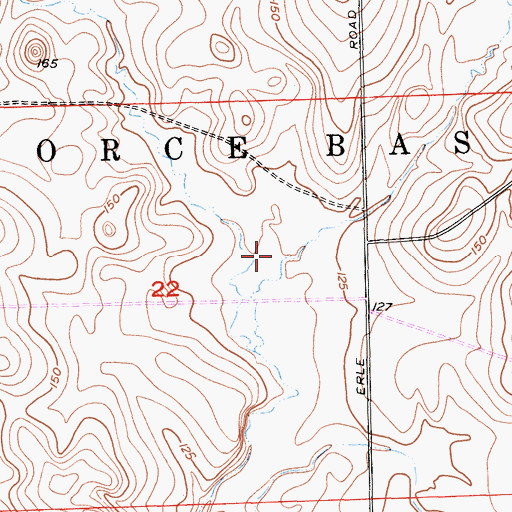 Topographic Map of East Yuba-Beale AFB Division, CA