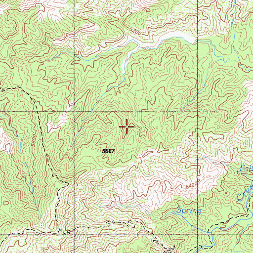 Topographic Map of Los Padres Division, CA